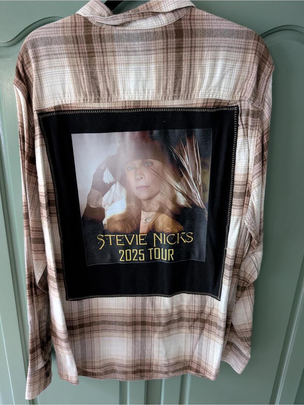 Stevie Nicks Flannel Shacket Handcrafted One of a Kind